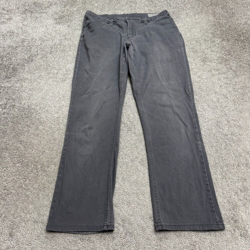 Matix Gripper Slim Fit Straight Leg Chino Pants Mens 34x32 Gray Cotton Stretch